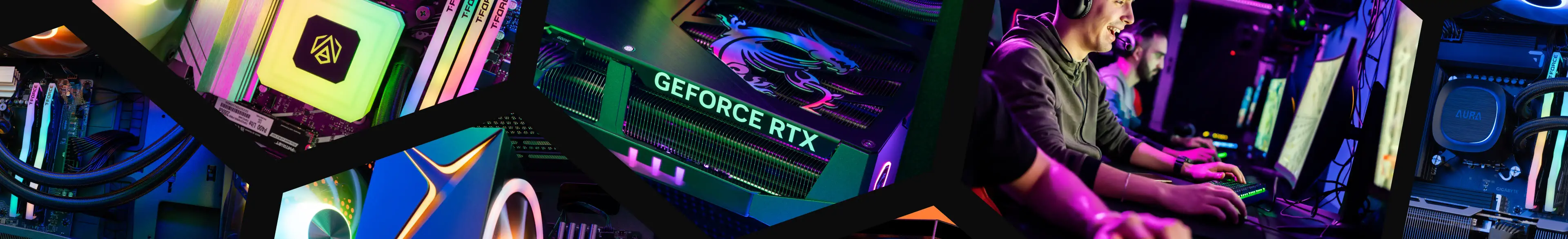 ABS gaming PCs and components with RGB lighting